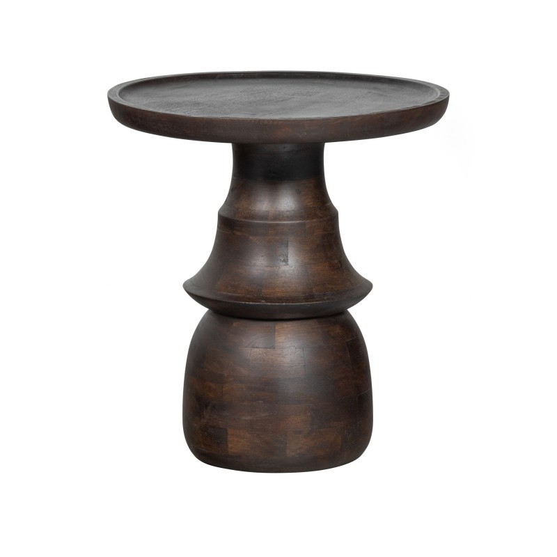 SIDE TABLE BROWN MANGOWOOD 50 - CAFE, SIDE TABLES